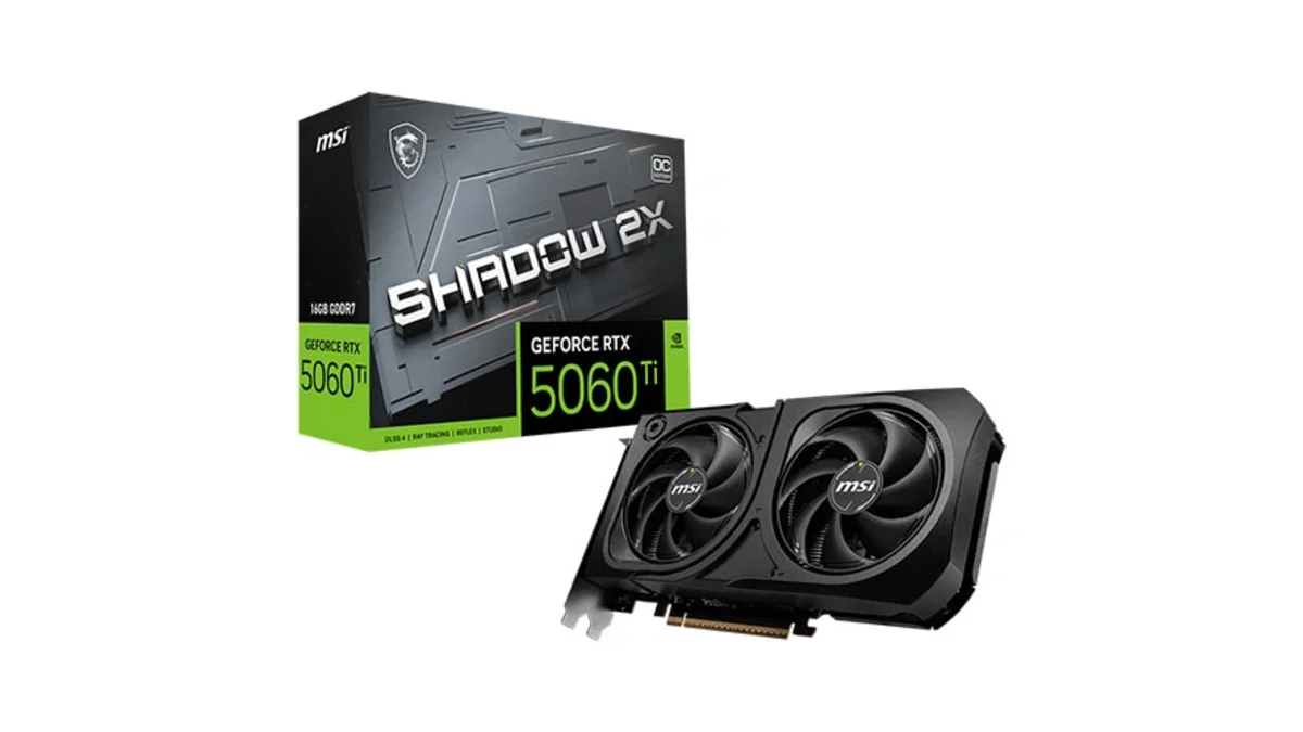 MSI GeForce RTX 5060 Ti 16G SHADOW 2X OC PLUS