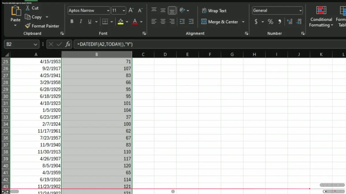 Microsoft Excel