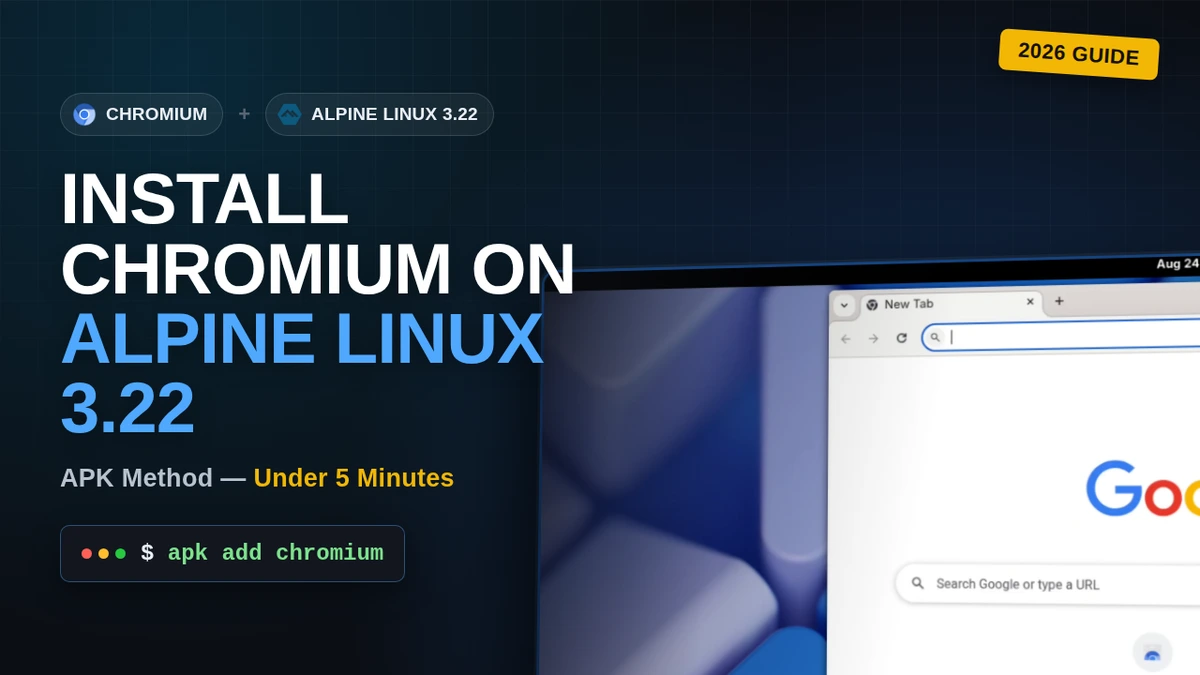 How to Install Chromium on Alpine Linux 3.22