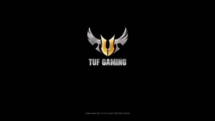 Motherboard startup screen prompting to press DEL or F2 to enter BIOS setup and change boot priority