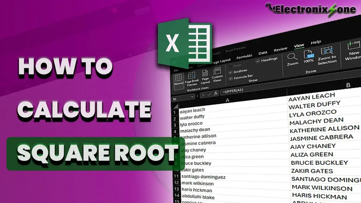How to Square a Number in Excel — Single Cell or Entire Column