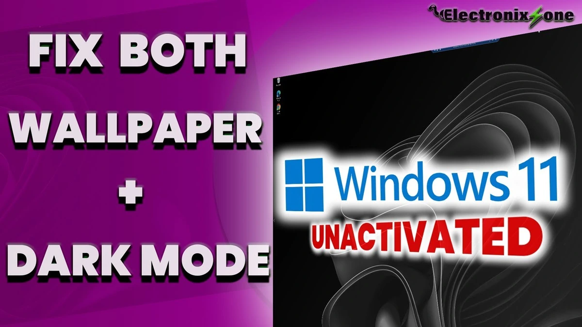 Set Custom Wallpaper on Unactivated Windows 11, Access Defaults & Enable True Dark Mode